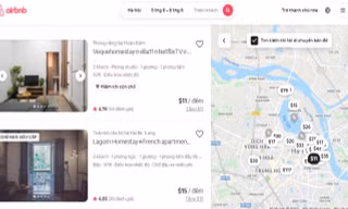Rất nhiều nhà đang được cho thuê trên các trang web trung gian. Ảnh chụp màn hình