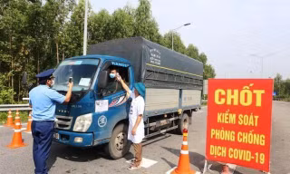 Chốt kiểm soát tại tỉnh Vĩnh Phúc. Ảnh minh họa