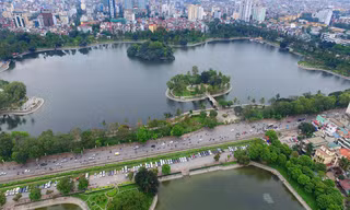Công viên Thống Nhất nhìn từ trên cao