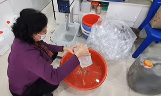 Cơ sở sản xuất của bà Vân. Ảnh: Tổng cục Quản lý thị trường