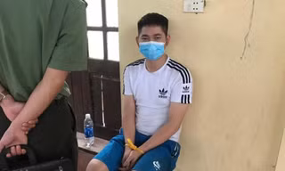 Người Trung Quốc bị bắt giữ ở địa bàn huyện Lập Thạch. Ảnh: Công an Vĩnh Phúc