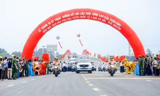 Thông xe tuyến đường kết nối Hà Nội - Bắc Giang