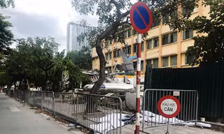 Hoàn tất cưỡng chế công trình không phép trên mương Phan Kế Bính