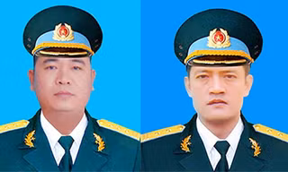 Đại tá Phạm Giang Nam và Thượng tá Khuất Mạnh Trí.
