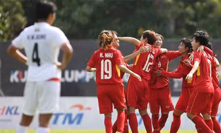 Tuyển bóng đá nữ Việt Nam thắng trận thứ hai liên tiếp ở SEA Games 2017. Ảnh: Vnexpress 