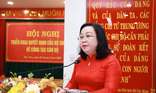 Bà Cao Thị Hòa An giữ chức Bí thư Tỉnh ủy Phú Yên