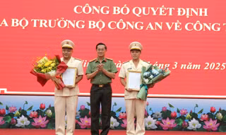 Bổ nhiệm Phó Giám đốc công an ở 6 tỉnh