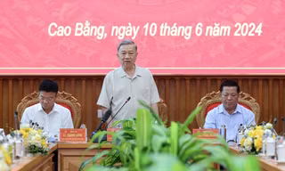 Chủ tịch nước Tô Lâm làm việc với Ban Thường vụ Tỉnh ủy Cao Bằng