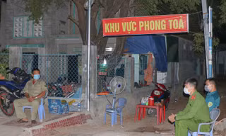 Cơ quan chức năng TP. Phan Rang - Tháp Chàm phong toả khu vực có ca mắc COVID - 19.