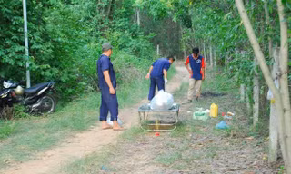 Hiện trường nơi phát hiện thi thể ông Tâm.