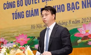 Ông Trần Quân (trái) làm Tổng Giám đốc Kho bạc Nhà nước từ ngày 6/8.