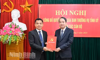 Ninh Bình có tân Phó Trưởng Ban Nội chính Tỉnh ủy