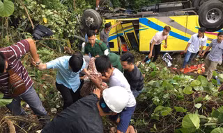 Hiện trường vụ tai nạn.
