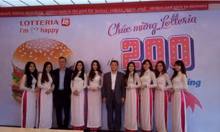 Lotteria Việt Nam khai trương cửa hàng thứ 200