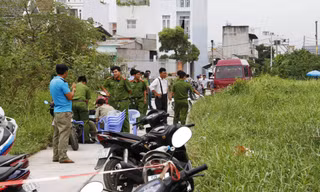 Khu vực tìm thấy thi thể bé trai sơ sinh.