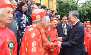 Chủ tịch nước Tô Lâm gặp mặt đoàn đại biểu người cao tuổi tiêu biểu toàn quốc