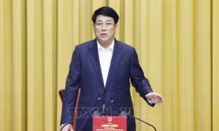 Chủ tịch nước Lương Cường làm việc với Bộ Ngoại giao