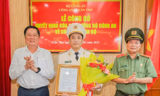 Công bố quyết định của Bộ trưởng Công an về công tác cán bộ tại Cần Thơ