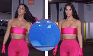 Kim Kardashian bị chụp trộm hôn tình trẻ sau khi khoe đường cong ‘rực lửa’