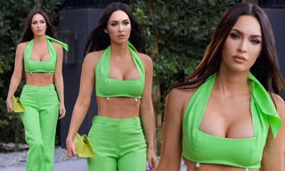 Megan Fox mặc ‘o ép’ vòng một sexy, vòng eo phẳng lì lộ rõ cơ bụng đáng ghen tỵ