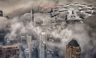 Drone chữa cháy cho nhà cao tầng chọc trời, bay cao 300 mét