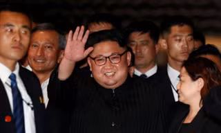Chủ tịch Triều Tiên Kim Jong-un trong chuyến thăm Singapore hồi tuần trước. Ảnh: Reuters