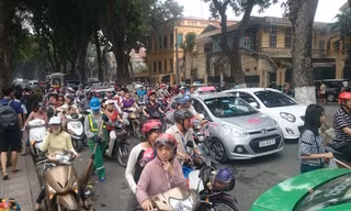 Hà Nội: Tắc đường tại Lễ hội hoa anh đào