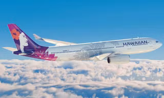 Máy bay của hãng hàng không Hawaiian Airlines. Ảnh: Facebook