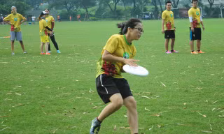 Môn ném đĩa, có tên tiếng Anh là Ultimate, có nguồn gốc ở Mỹ. Luật chơi môn ném đĩa tương đối đơn giản. Người chơi ném đĩa được chia làm hai đội, mỗi đội 5 - 7 người, có thể chơi chung cả nam lẫn nữ.