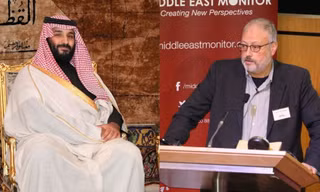 Thái tử Mohammad bin Salman (trái) và nhà báo Jamal Khashoggi (phải). Ảnh: Reuters 