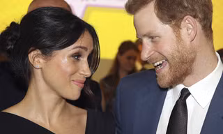 Vợ chồng Hoàng tử Harry. Ảnh: AP