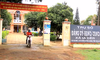 UBND xã Ia Dêr, huyện Ia Grai một trong những đơn vị xảy ra sai phạm