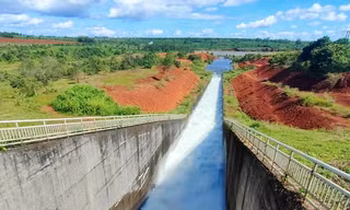 Thiệt hại sau vụ lỗ thủng trên thân đập thủy lợi ở Gia Lai