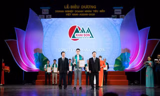Công ty Cổ phần Khai Sơn nhận giải thưởng Doanh nghiệp tiêu biểu Việt Nam - ASEAN 2020