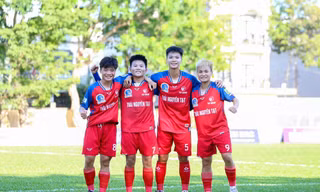 Thái Nguyên T&T đại thắng, tiếp tục dẫn đầu giải bóng đá nữ VĐQG - Cúp Thái Sơn Bắc 2024