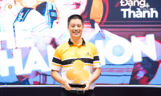 Cơ thủ Đặng Thành Kiên đoạt giải thưởng 250 triệu đồng