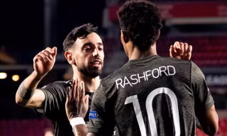 Bruno và Rashford là tác giả hai bàn thắng cho M.U