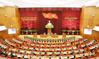 Hội nghị lần thứ mười Ban Chấp hành Trung ương Đảng (ảnh TTXVN)