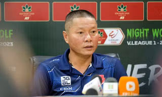 HLV Chu Đình Nghiêm bất ngờ với kết quả thắng 2-0 trước Công an Hà Nội