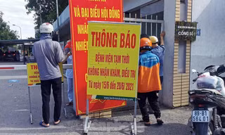 Hình ảnh Bệnh viện Đức Giang dừng tiếp nhận bệnh nhân
