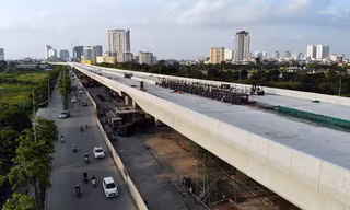 Con đường nghìn tỉ tại Hà Nội dự kiến thông xe vào 30/9