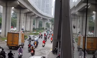 Cận cảnh một số tuyến phố chuẩn bị xén giải phân cách mở rộng lòng đường