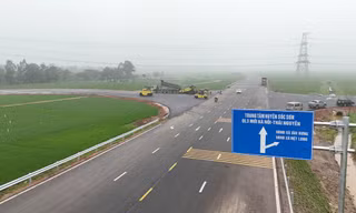 Tuyến đường gần 200 tỷ đồng kết nối vùng Thủ đô Hà Nội - Bắc Giang sẵn sàng trước ngày thông xe