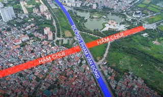Cận cảnh dự án hầm chui hơn 1.150 tỷ đồng trên tuyến đường rộng 10 làn xe tại Hà Nội
