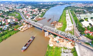 Cây cầu trị giá hơn 1.800 tỷ đồng sau một năm khởi công hiện ra sao?