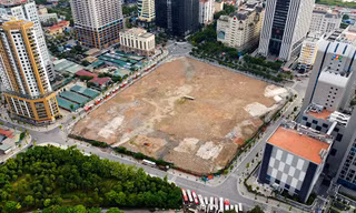 Nhìn từ Flycam khu đất 3,2ha xây dựng Đại sứ quán Mỹ trị giá 1,2 tỉ USD ở Hà Nội