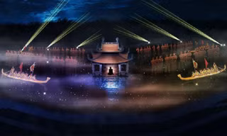 Sân khấu vở "Tinh hoa Bắc Bộ".