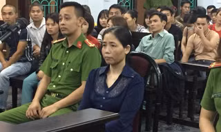 Bị cáo Hoàng Thị Hiền tại tòa.