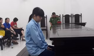 Lê Thị Hồng Hoa tại tòa.