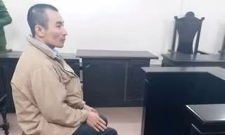 Bị cáo Ngô Văn Hùng tại tòa.